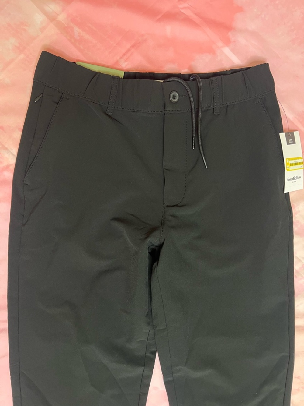 NWT Goodfellow & Co Men's Black Straight-Leg Tech Trouser Size XS - Picture 4 of 10
